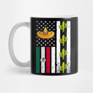 Mexican American Flag Cinco de Mayo Mug